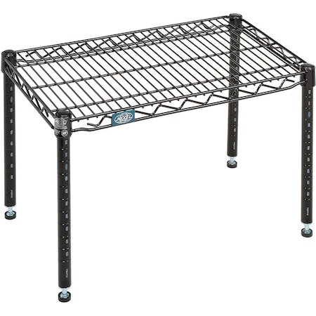 Nexel Black Epoxy Wire Dunnage Rack, 30W x 14D x 14H P1430B